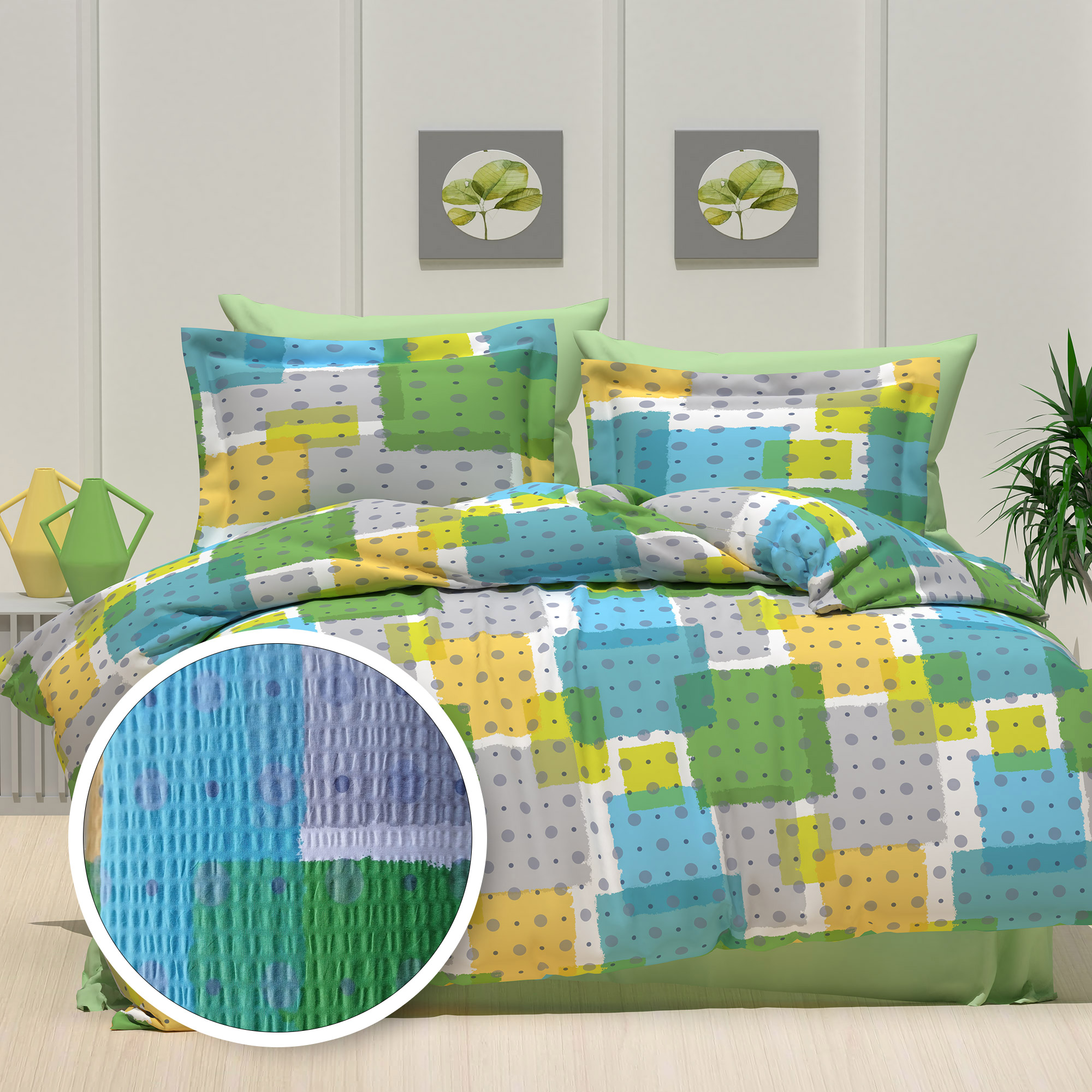 LENJERIE DE PAT CREPONATA 100% BUMBAC (CREP45)
