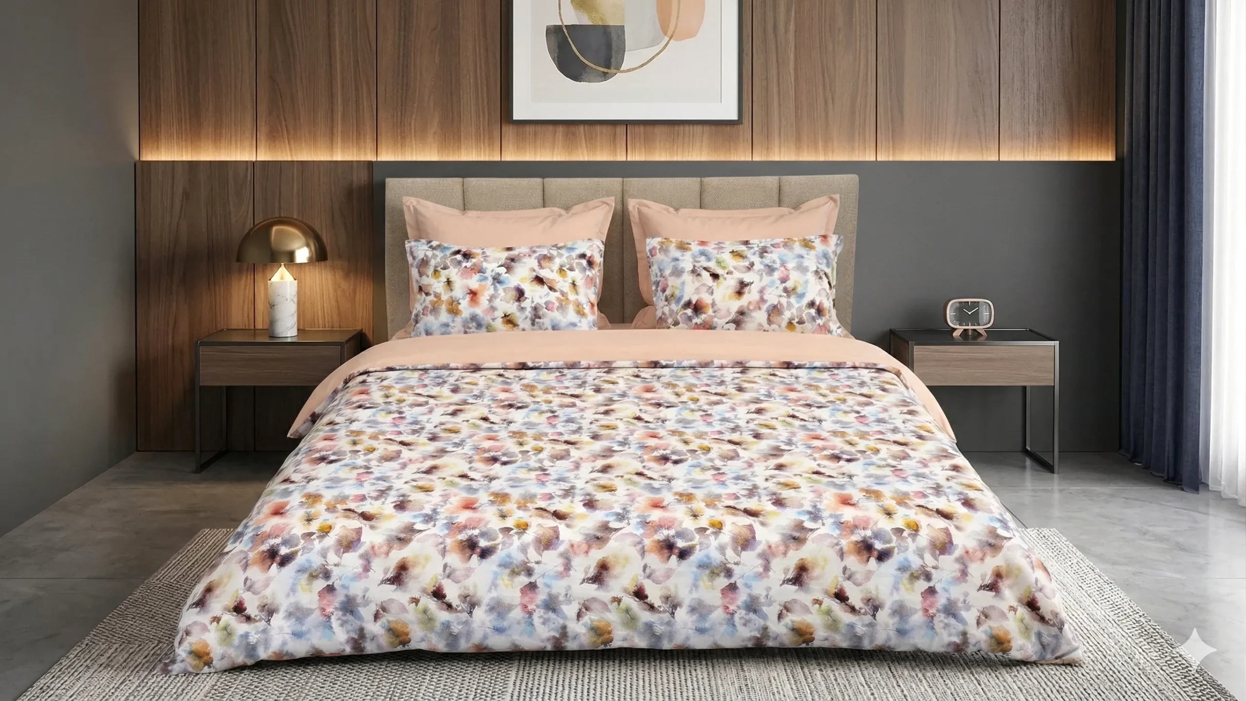 Lenjerie de pat Cotton Pro 100% bumbac – imprimare digitală (Petal Simphony)