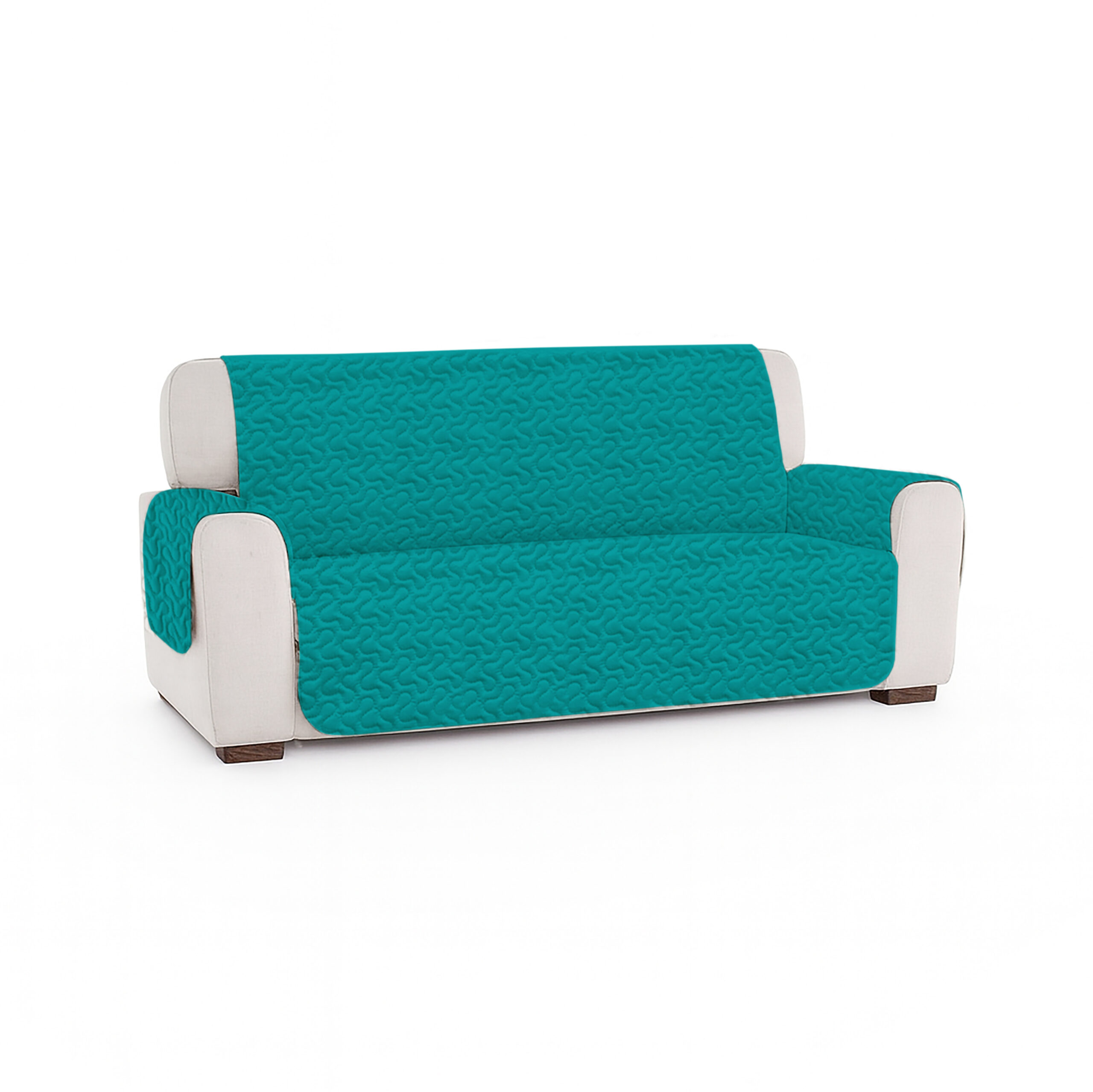 Cuvertură matlasată canapea 3 locuri două fețe – LIGHT AQUA