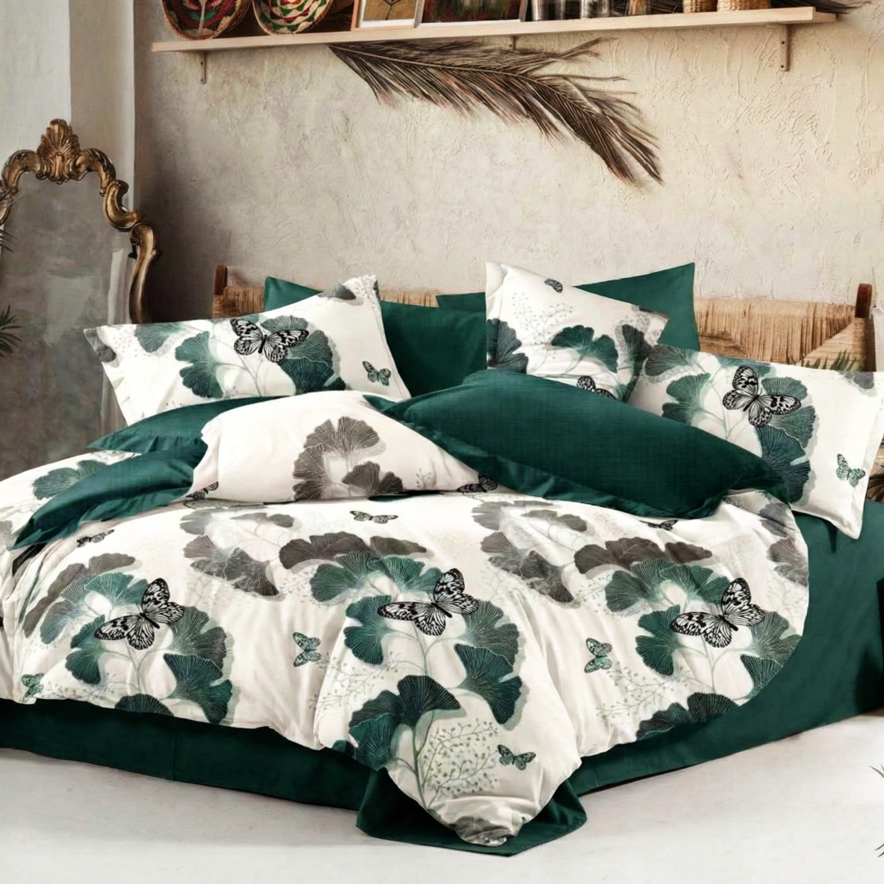 Lenjerie Finet 6 piese cu husă de pat pentru saltea de 160×200 și 180×200