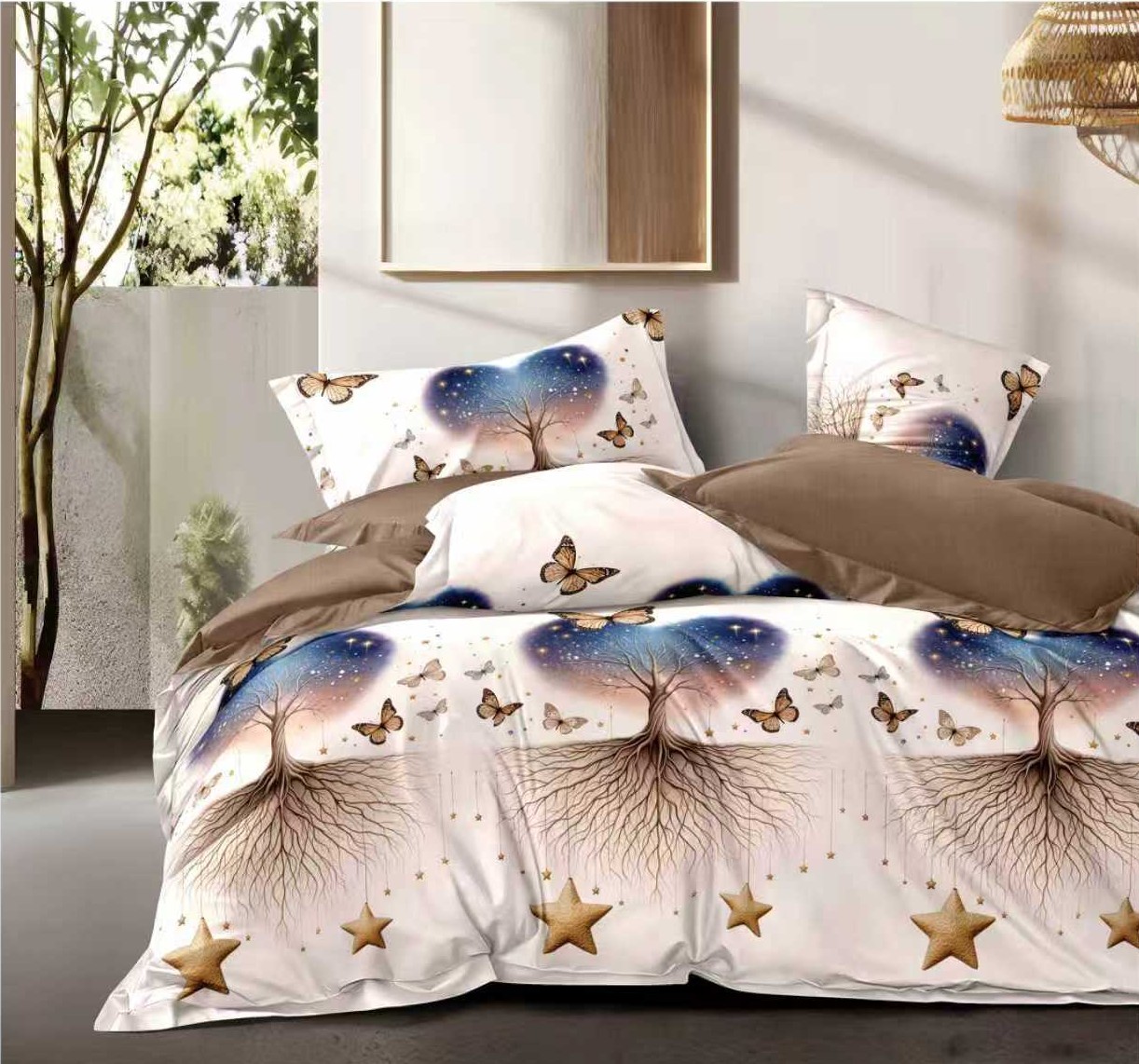 Lenjerie Finet 6 piese cu husă de pat pentru saltea de 160×200 și 180×200