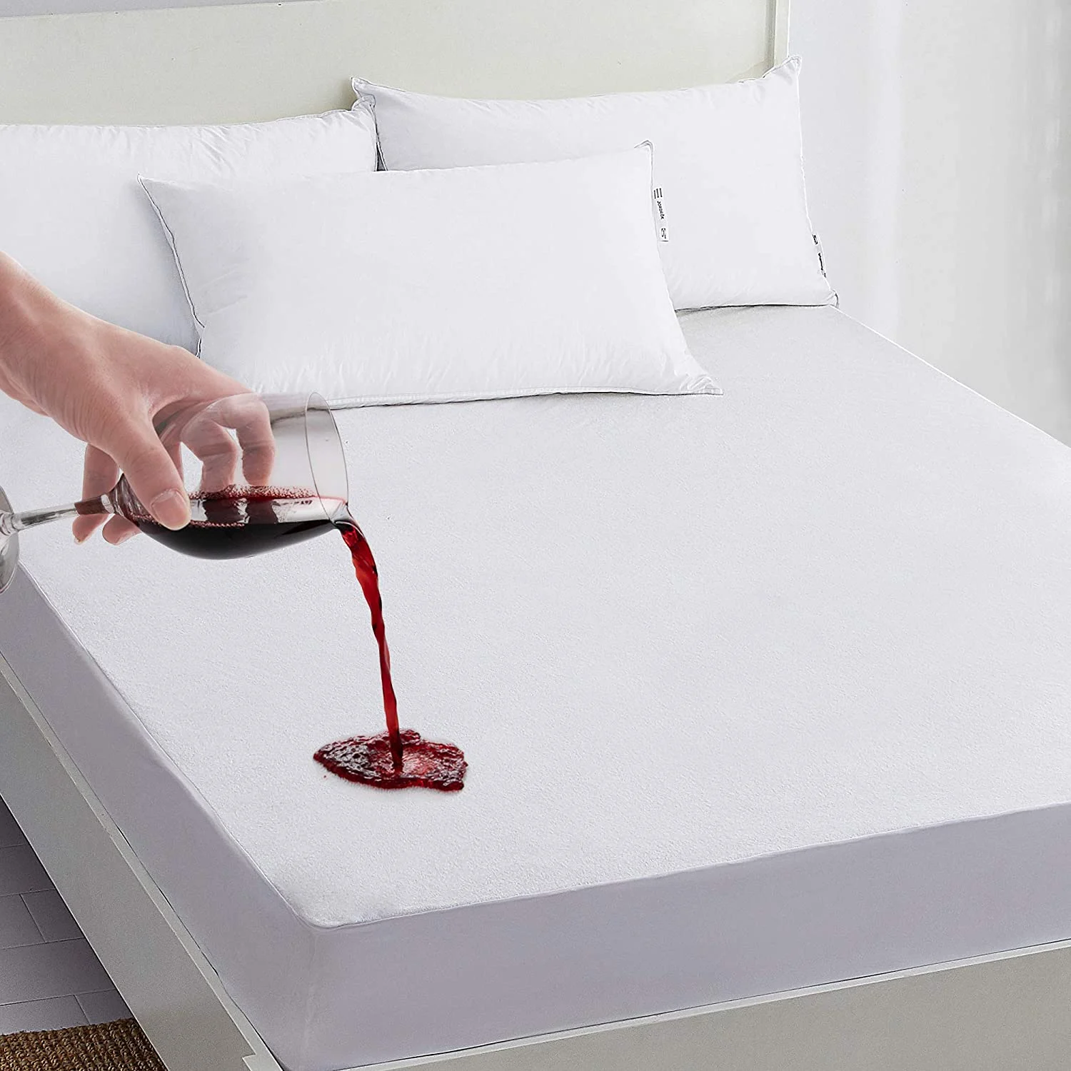 Husa frotir bumbac 100% impermeabila – cu înalțimea saltea 25cm