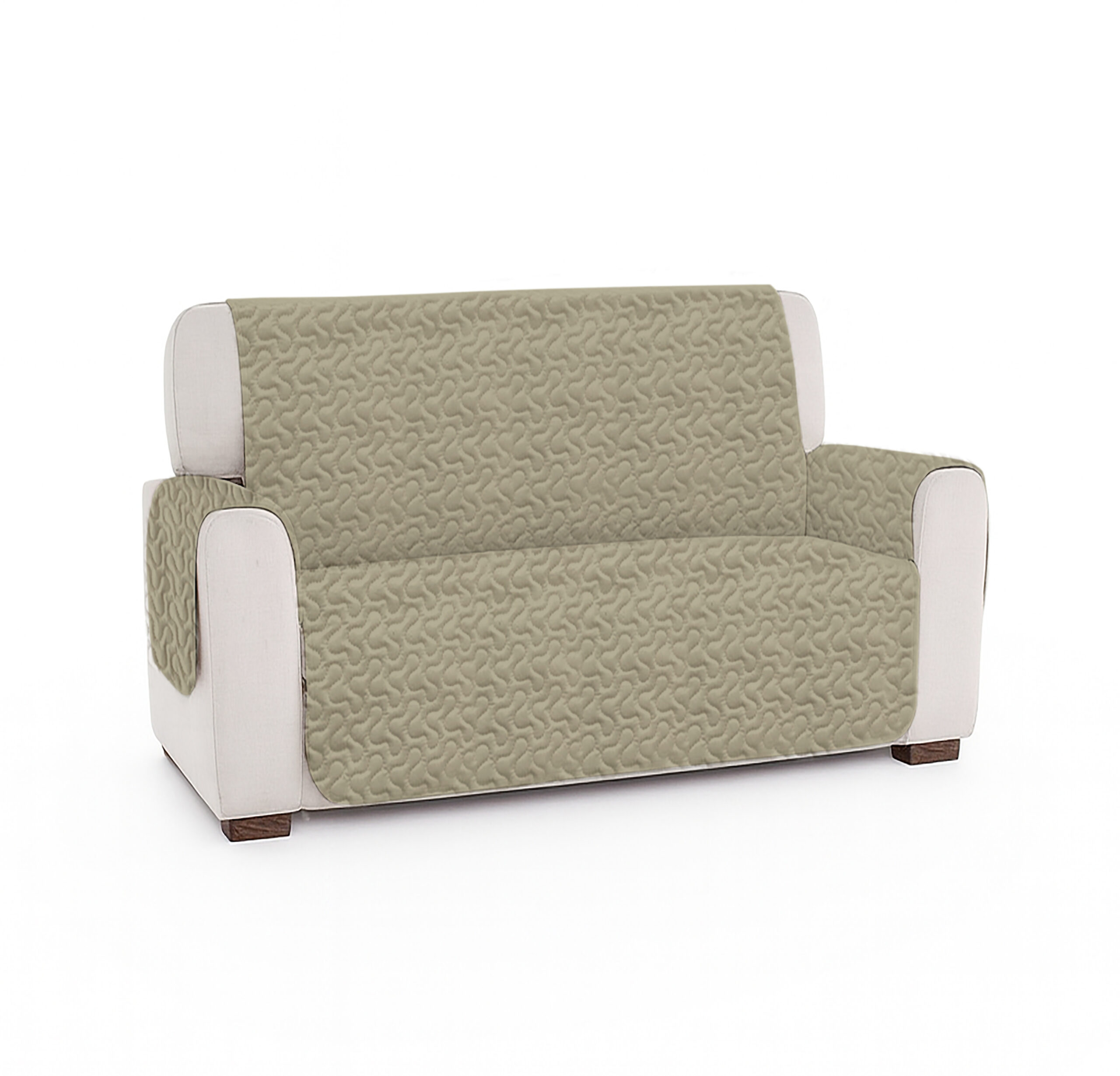Cuvertura matlasata canapea 2 locuri doua fețe – WARM GRAY