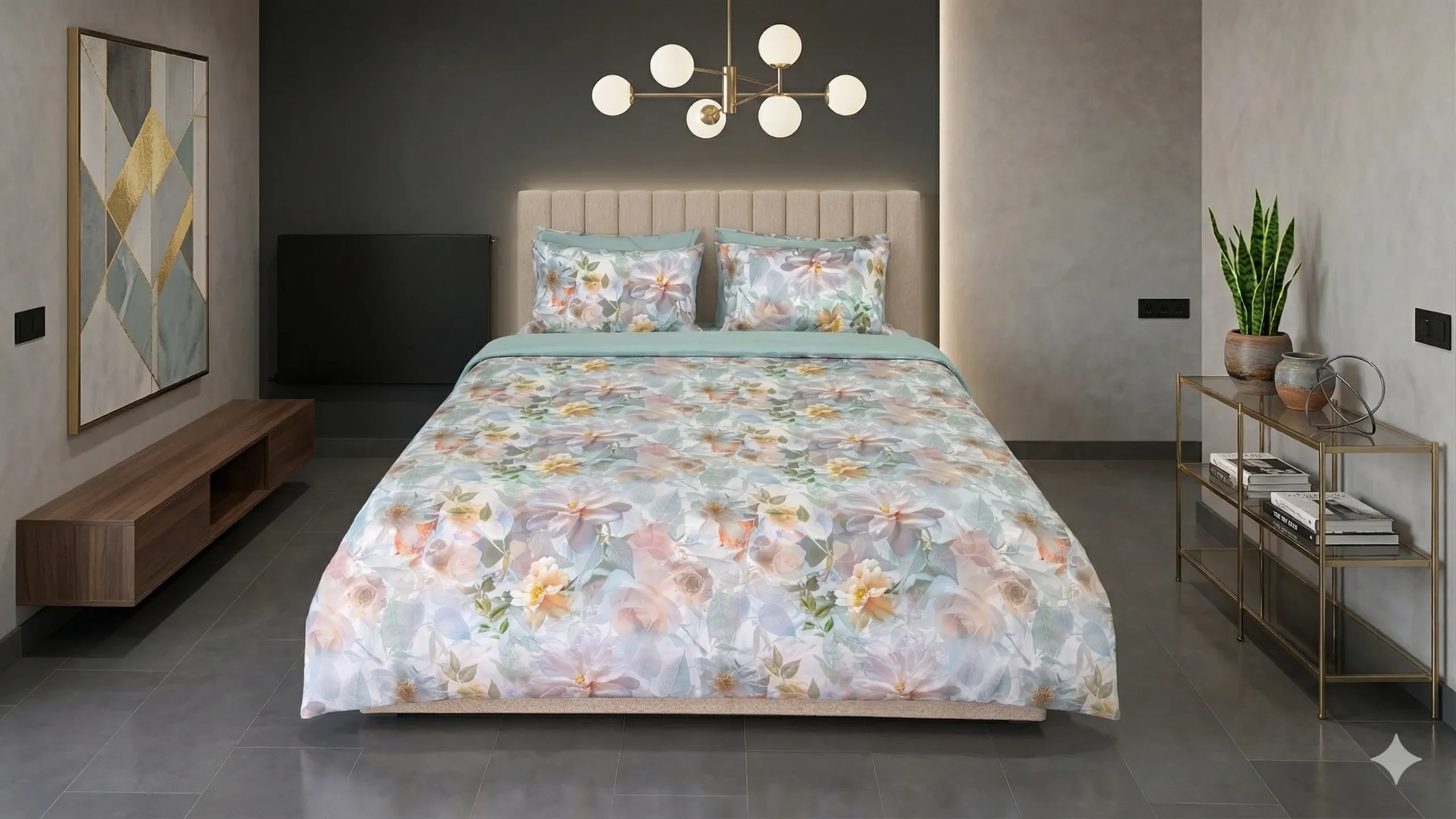 Lenjerie de pat Cotton Pro 100% bumbac – imprimare digitală (Garden Reviere)