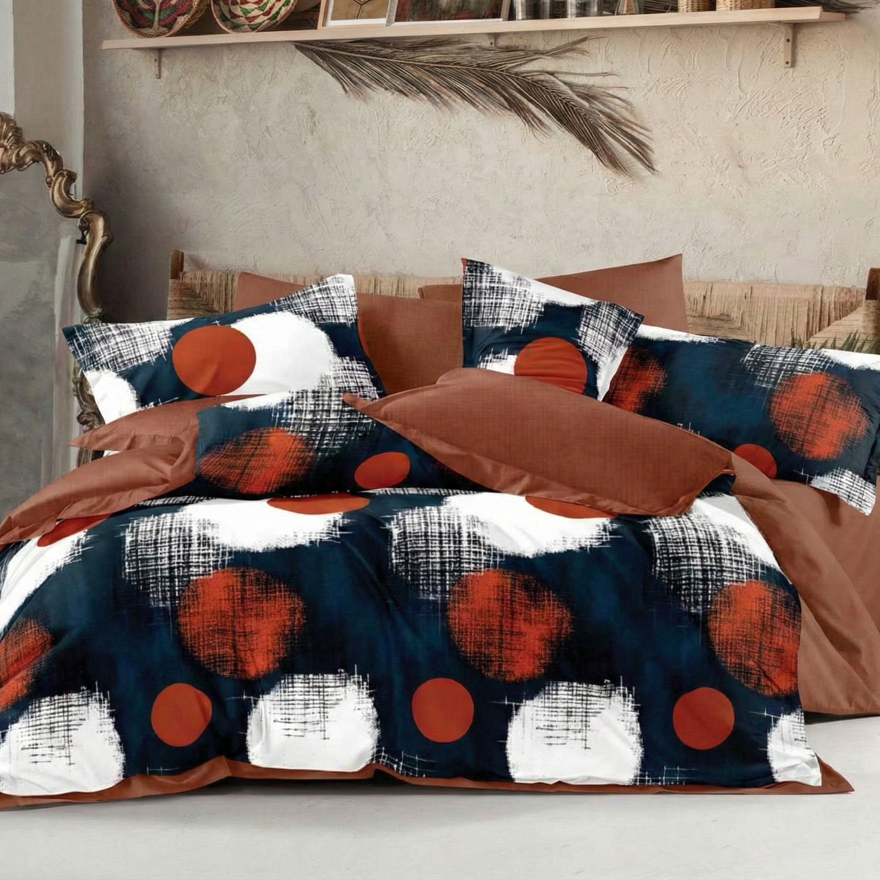 Lenjerie Finet 6 piese cu husă de pat pentru saltea de 160×200 și 180×200