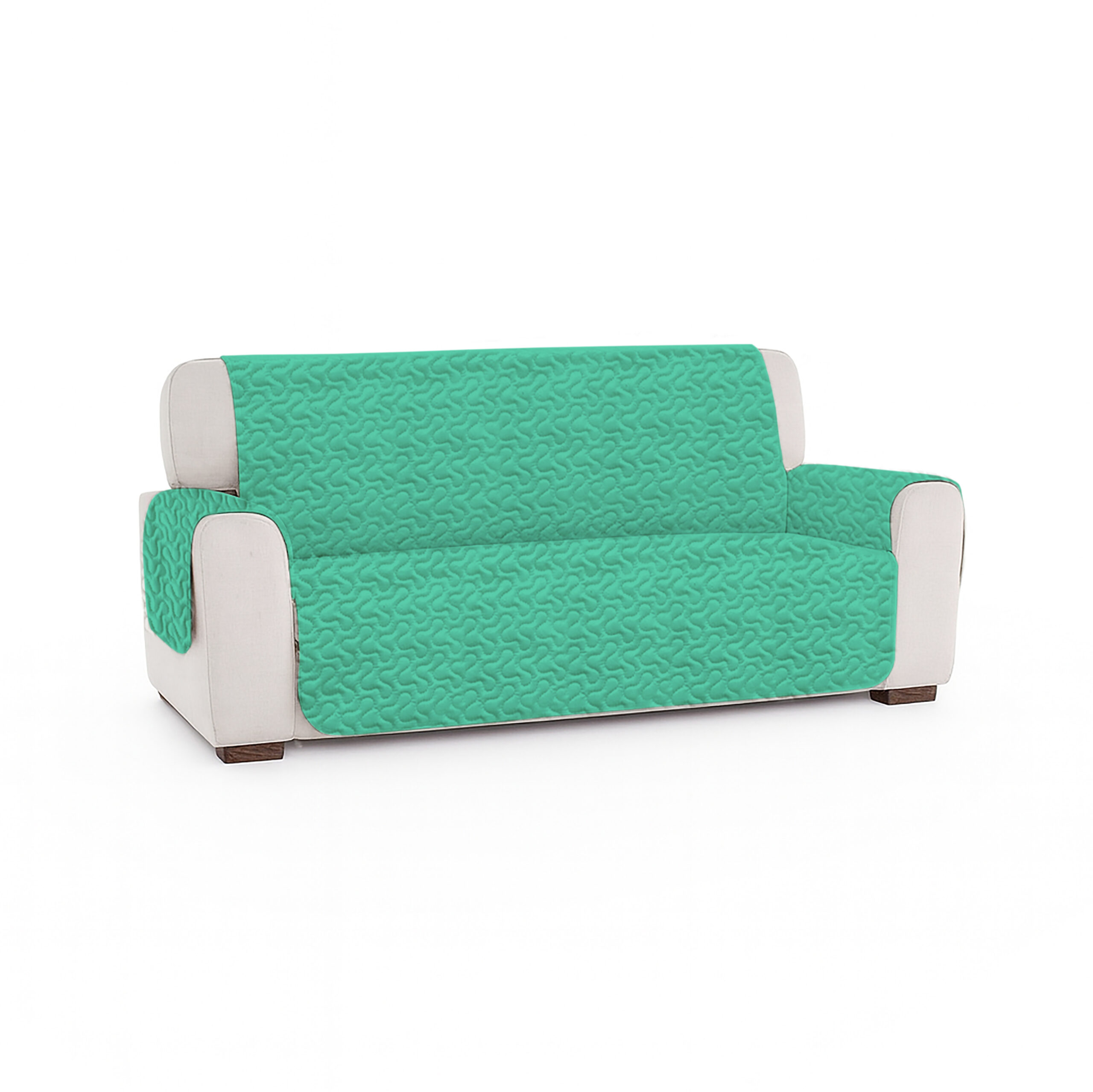 Cuvertură matlasată canapea 3 locuri două fețe – MINT GREEN