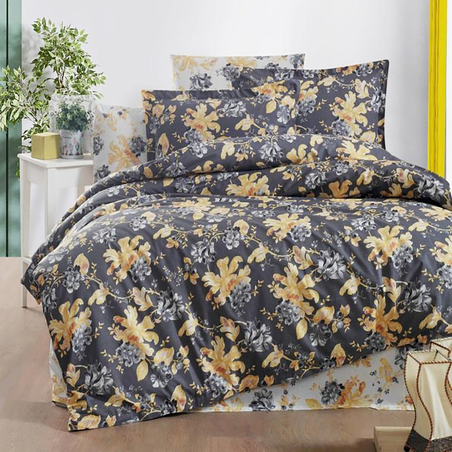 Lenjerie de pat ranforce Clasy king size (RNF_42)