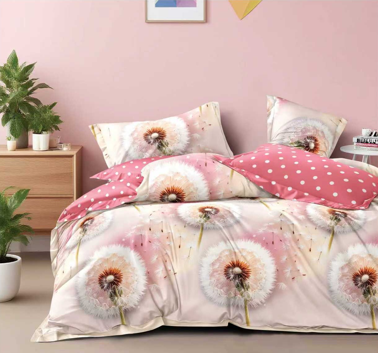 Lenjerie Finet 6 piese cu husă de pat pentru saltea de 160×200 și 180×200