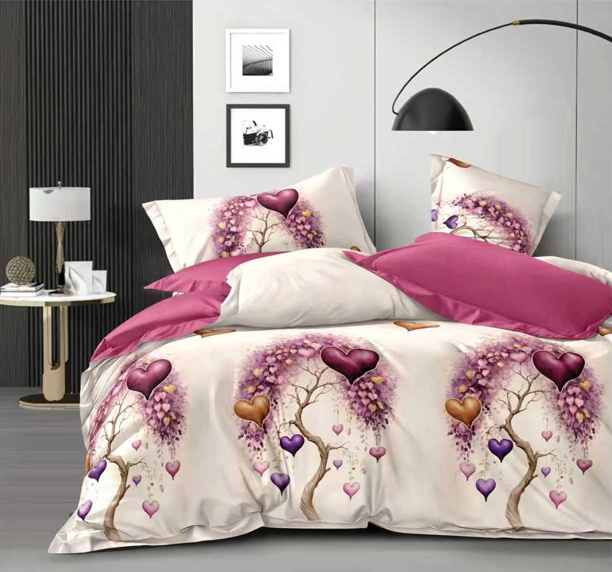 Lenjerie Finet 6 piese cu husă de pat pentru saltea de 160×200 și 180×200