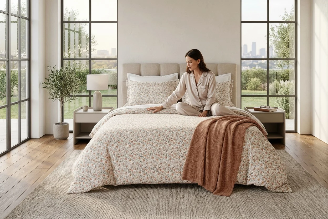 Lenjerie pat Ranforce 100% Cotton Pro (Fable) miniatura 2