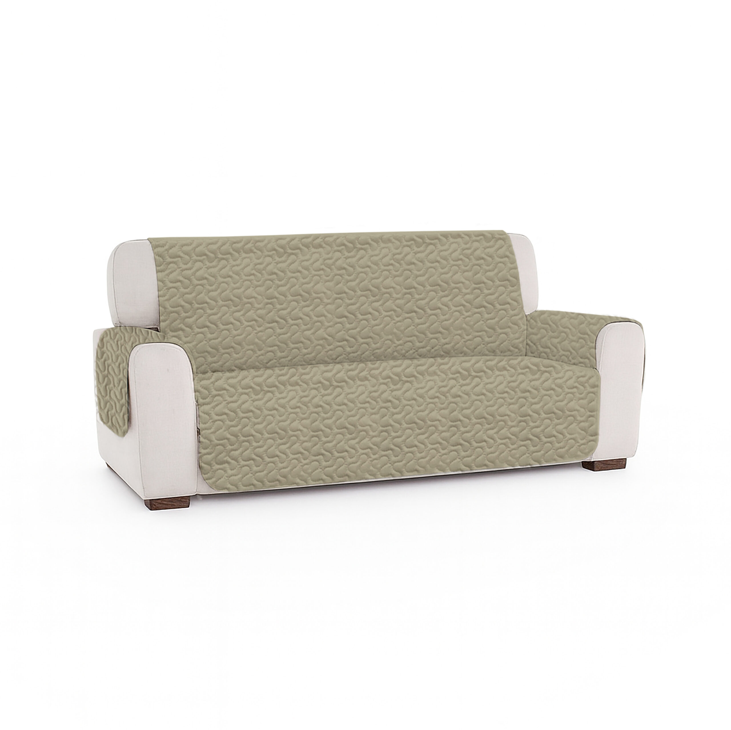 Cuvertură matlasată canapea 3 locuri două fețe – WARM GRAY