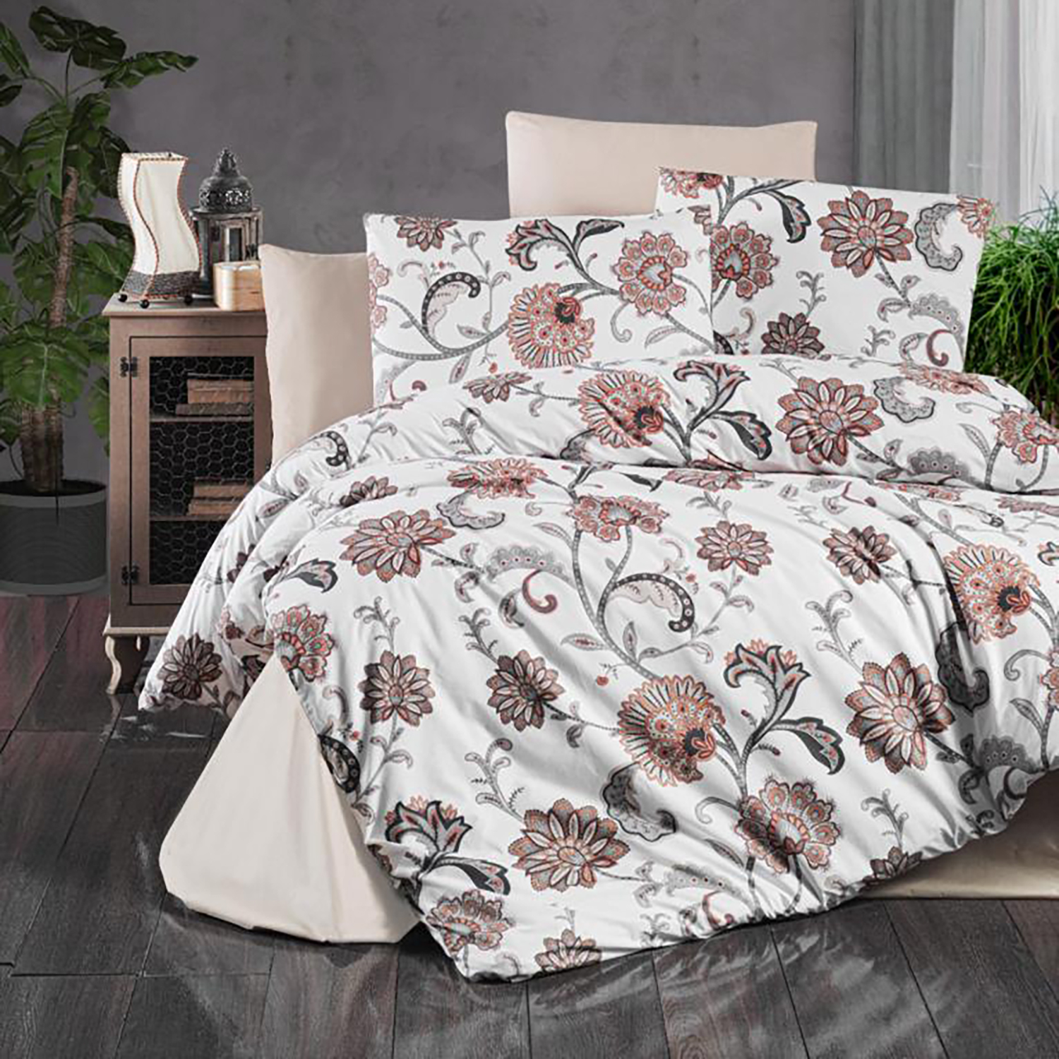 Lenjerie de pat ranforce Clasy king size (RNF_28)