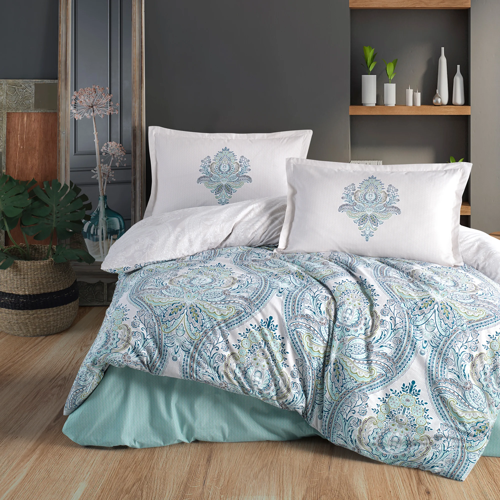Lenjerie de pat ranforce Clasy king size (Ruma)