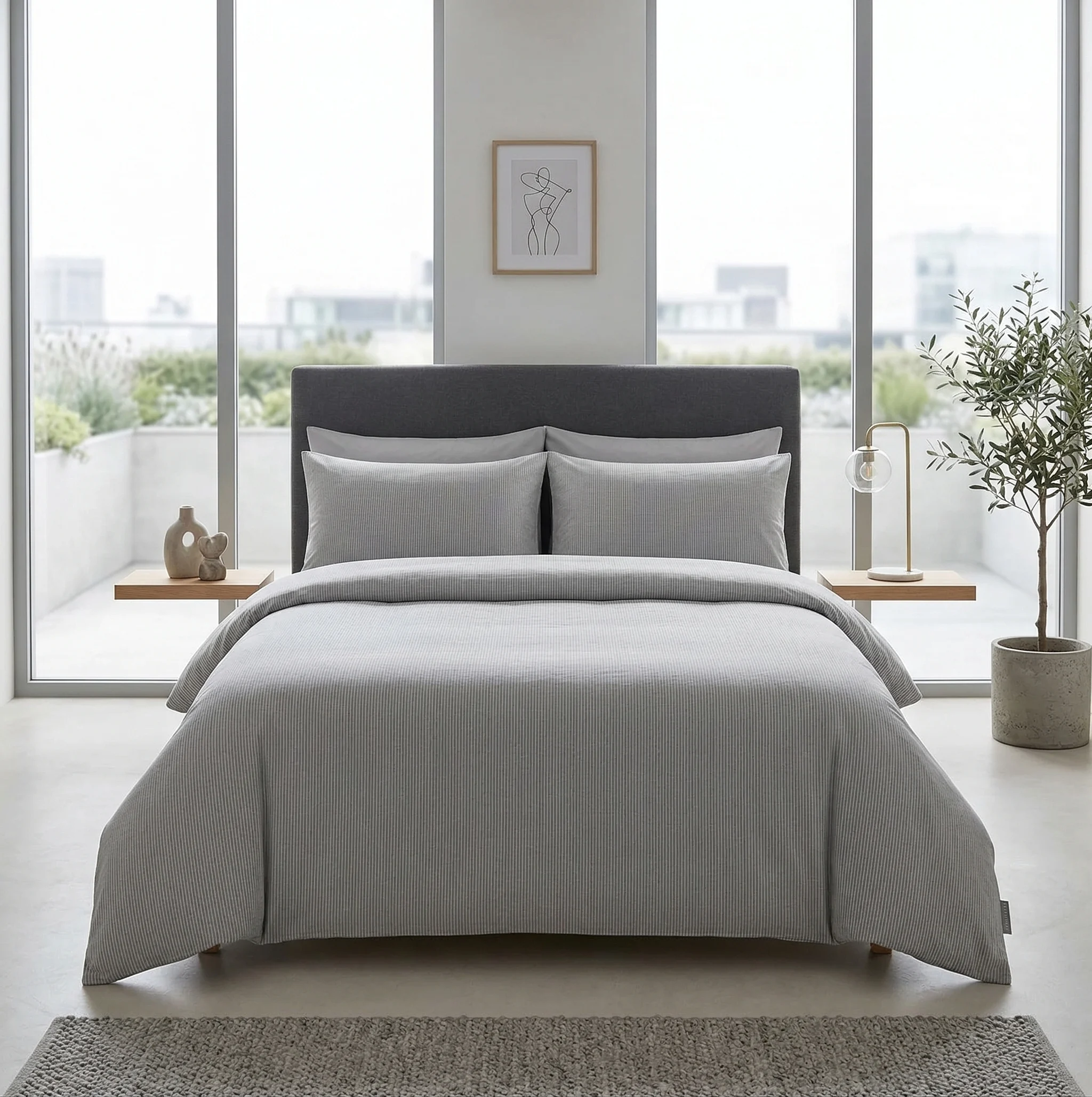 Lenjerie pat Ranforce 100% Cotton Pro (Moonlit)