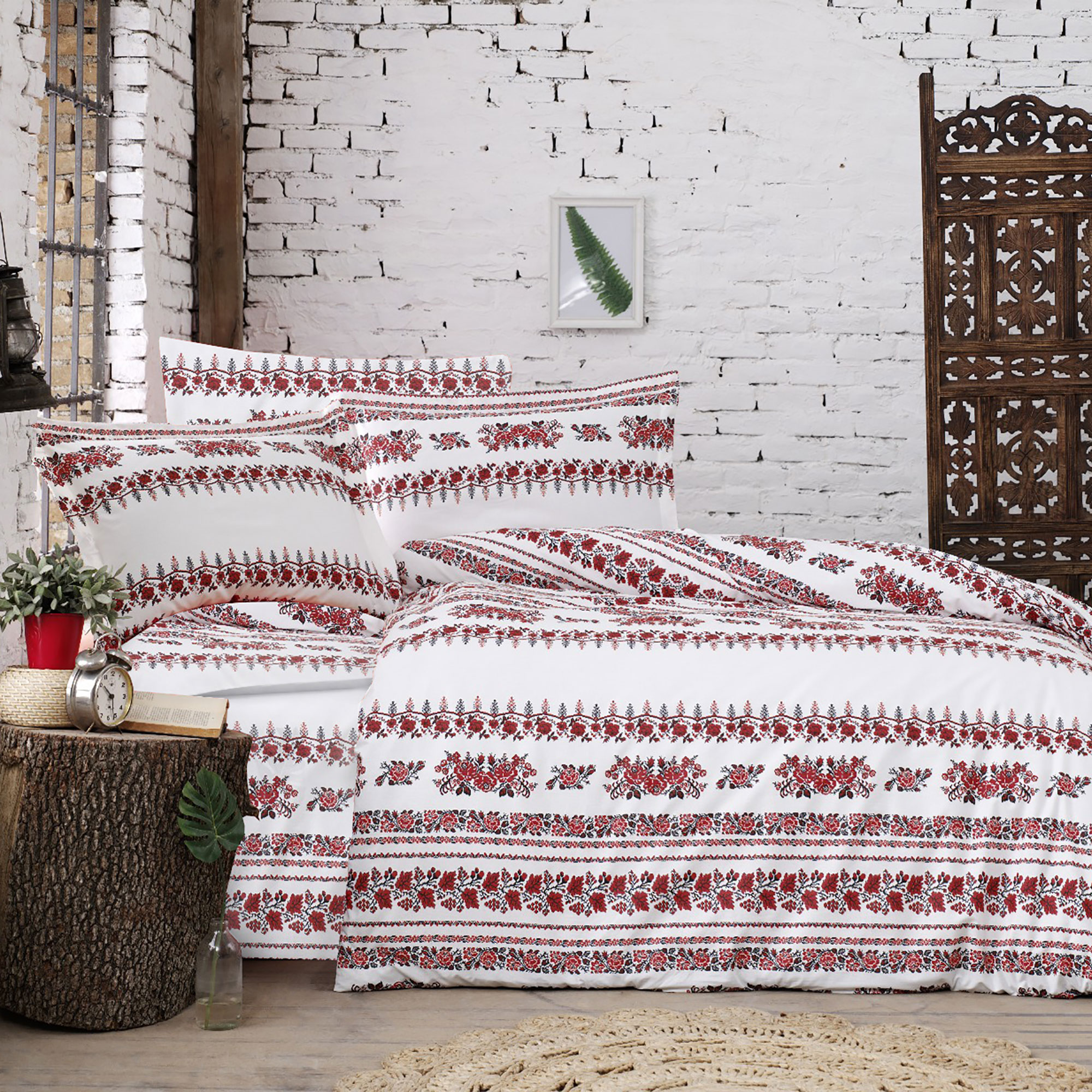Lenjerie de pat 100% BUMBAC king size (ARHAIC2)