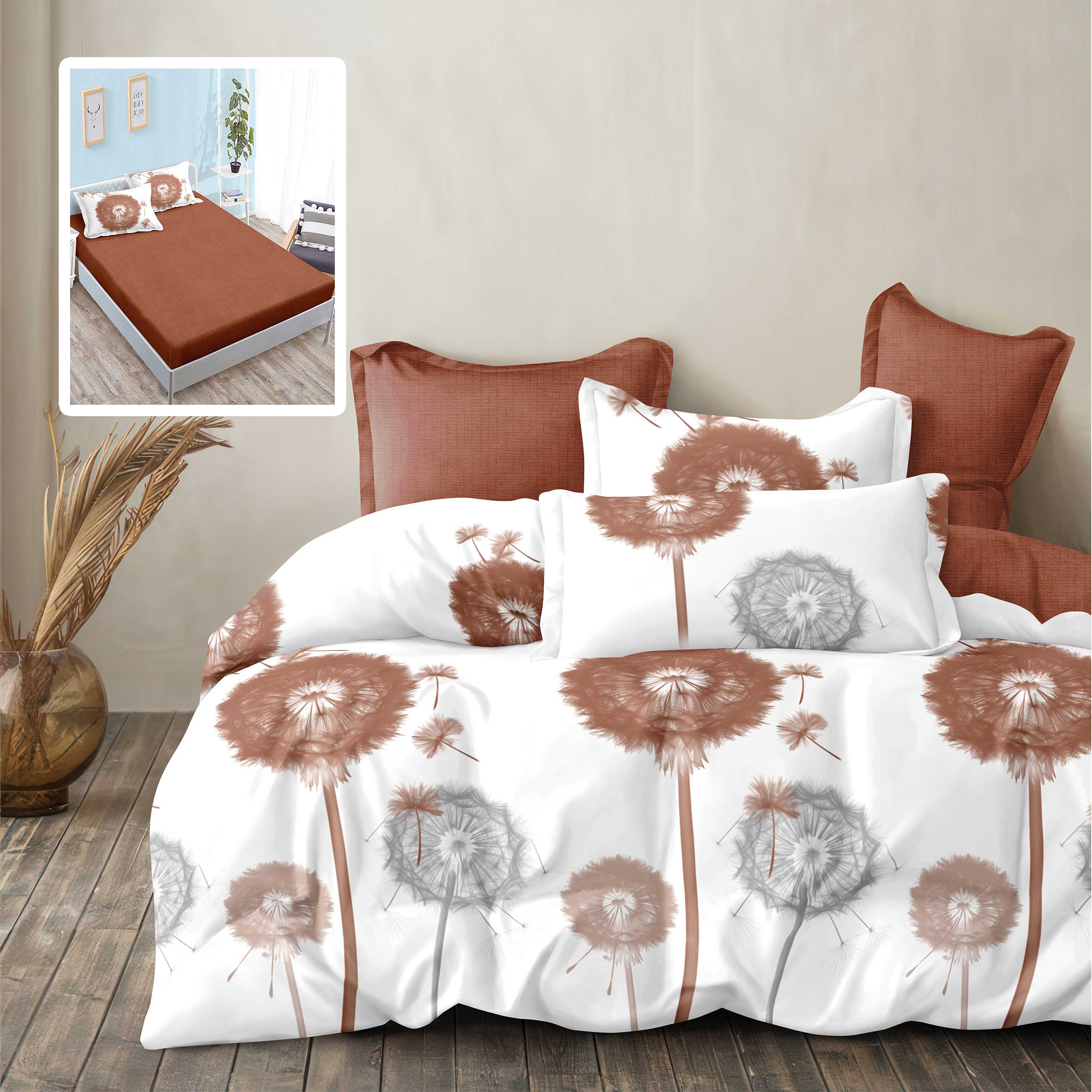 LENJERIE FINET 6 PIESE CU HUSĂ – 160×200 ȘI 180×200 (VALI V2)