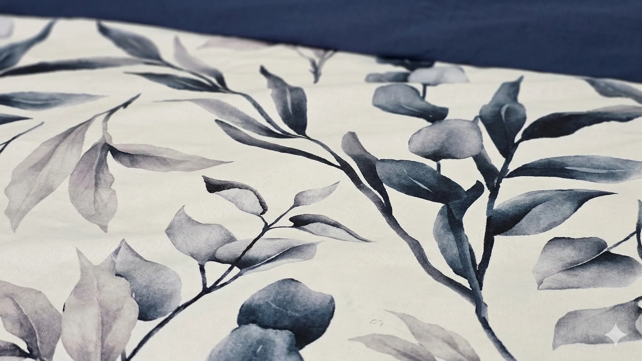 Lenjerie de pat Cotton Pro 100% bumbac – imprimare digitală (Eucalyptus Noir) miniatura 4