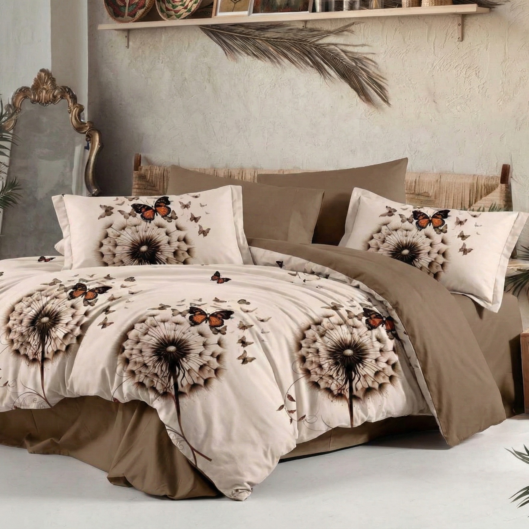 Lenjerie Finet 6 piese cu husă de pat pentru saltea de 160×200 și 180×200
