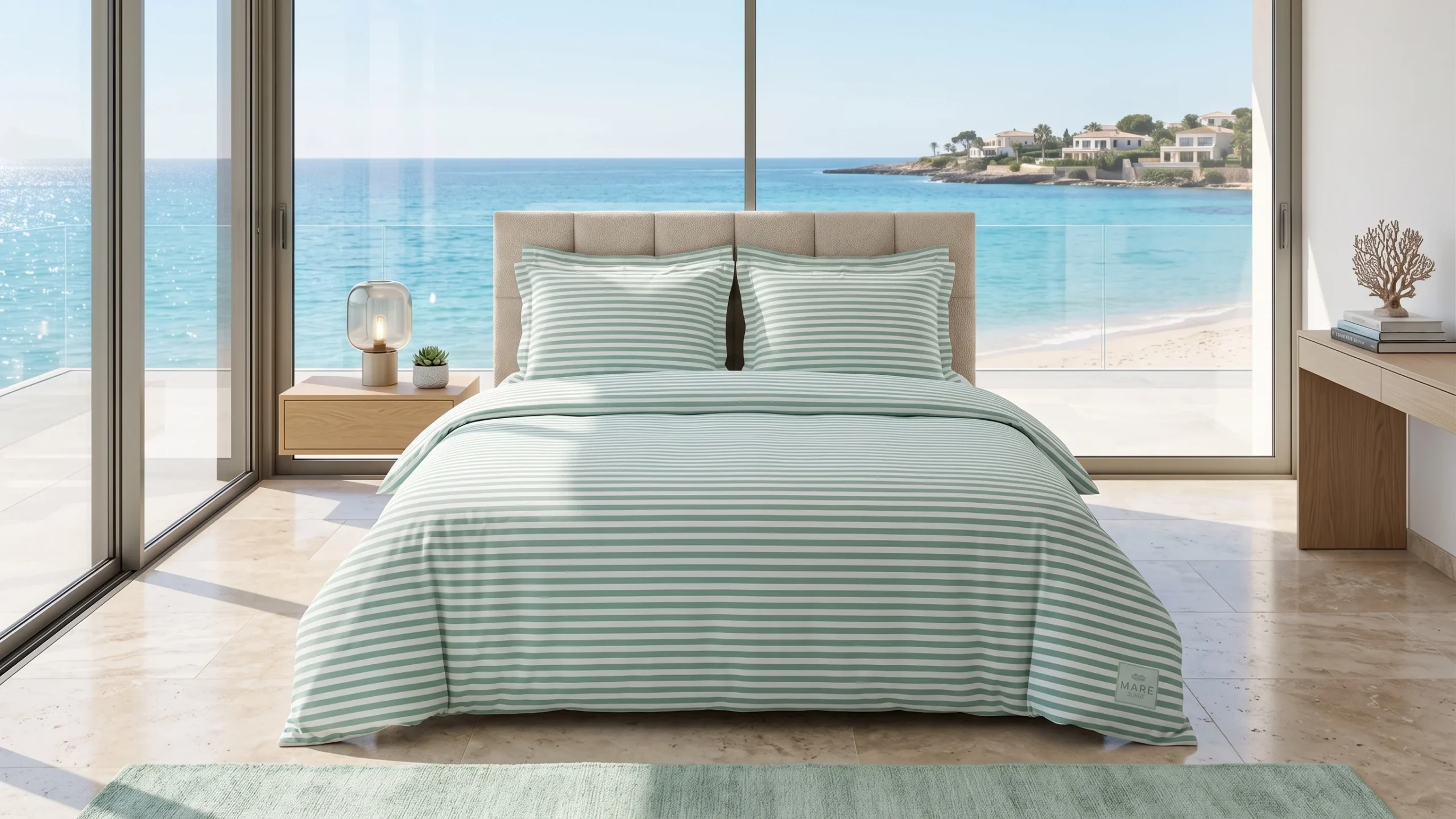 Lenjerie pat Ranforce 100% Cotton Pro (Zen Life Green)